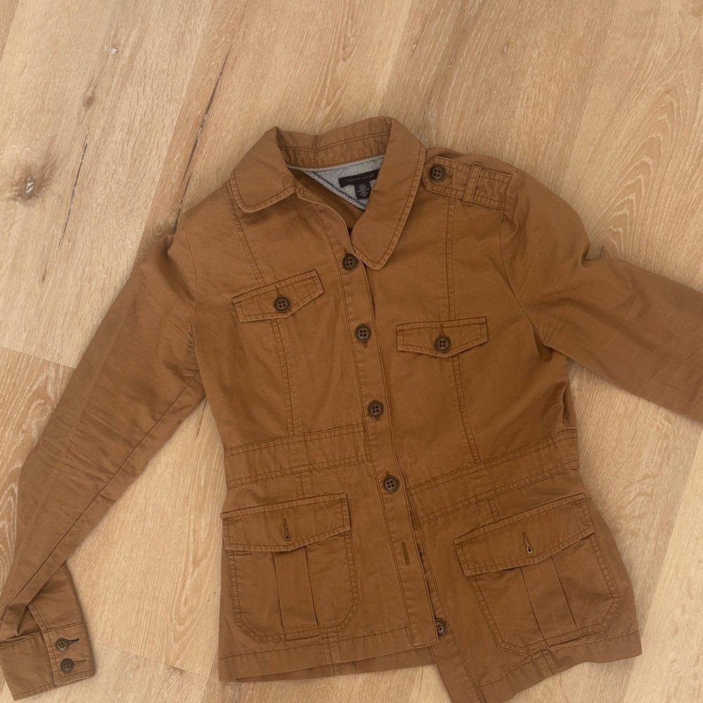 Tommy Hilfiger Brown Button-Up Jacket